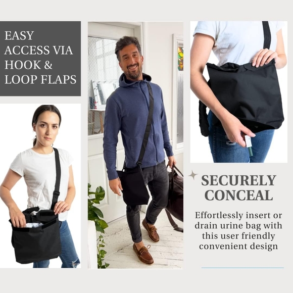 Urine Drainage Bag with Catheter Cover - Inspired Comforts - Picture 2 of 6